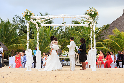 Un mariage à l’île Maurice - organisé par le décorateur de mariage Paris WP-Wedding Planner…