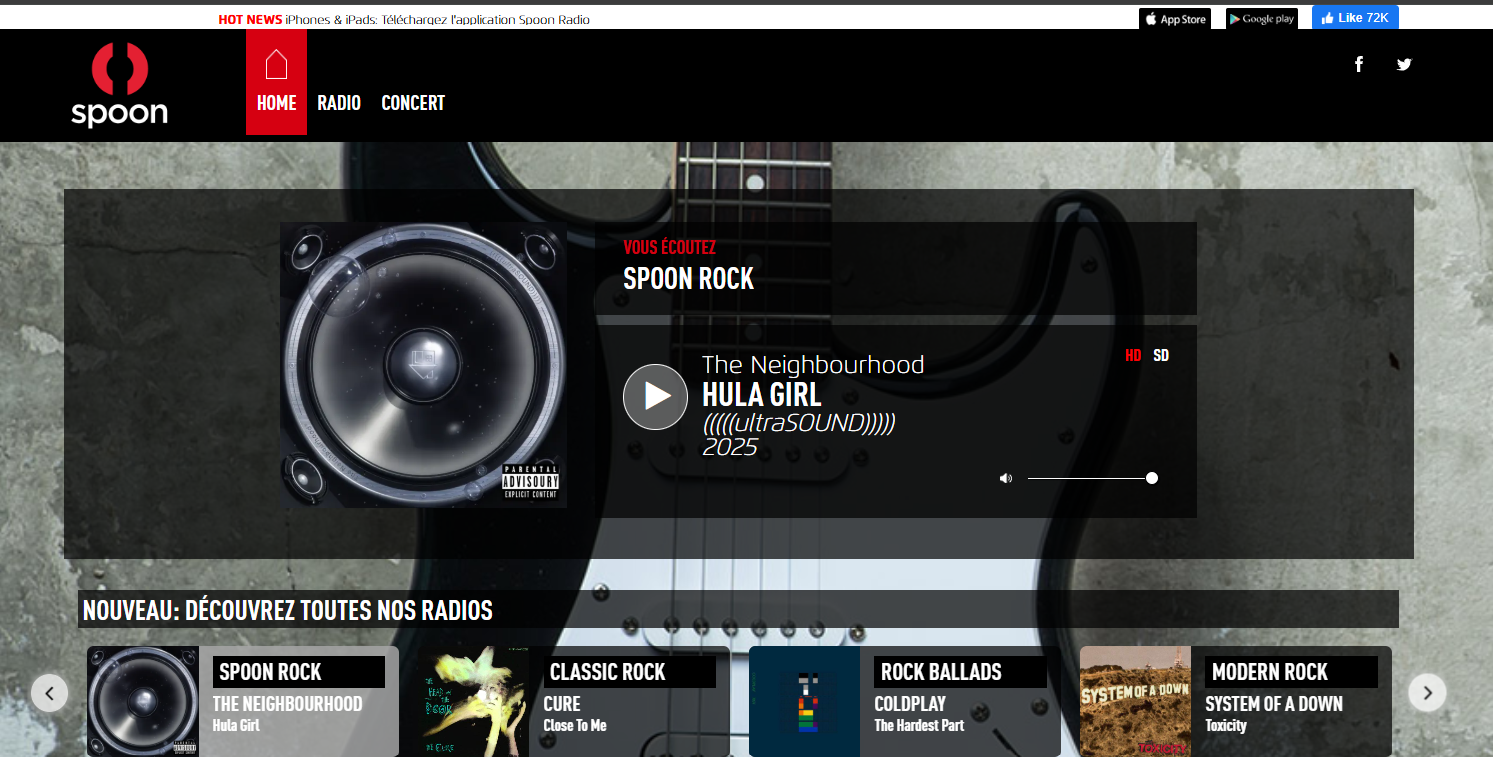 Ecouter une radio pop rock en ligne