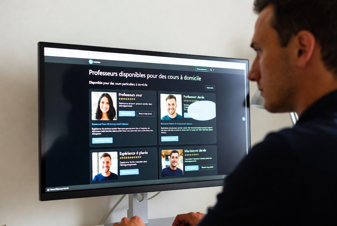 Des professeurs se présentent sur le Net pour des cours à domicile…