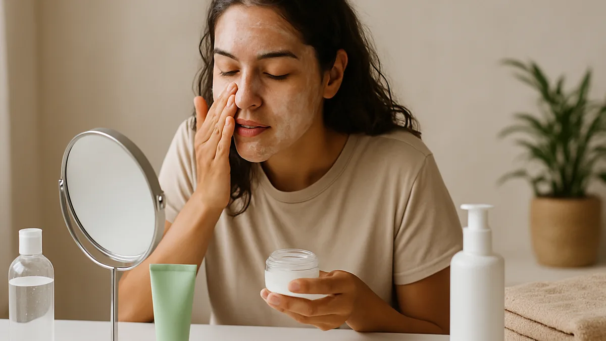 exces de sebum — Excès de sébum : routine peau grasse